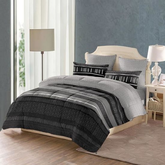 Couette Chaude 600 GSM - 220x240 Cm - Microfibre Douce Peau De Pêche - Ultra Moelleuse - 7
