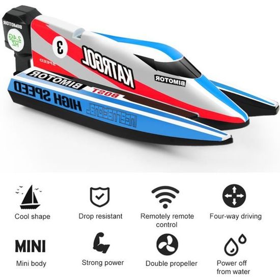 Mini bateau radiocommandé deals