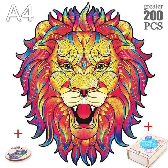 Puzzle en Bois pour Adultes et Enfants, Jeu Éducatif et de Détente