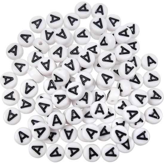800 Perles Lettres Alphabet Acrylique 6mm TOAOB | Multicolore | Pour DIY Bijoux Bracelets Colliers | Loisirs Créatifs