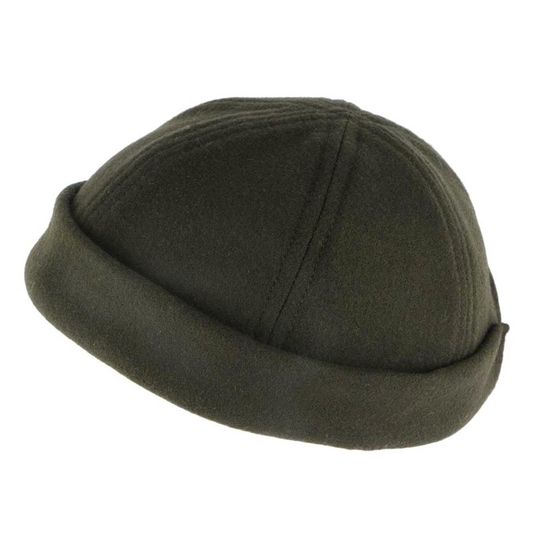 Bonnet Docker Léon Montane - Laine Grise - Taille Réglable - Homme/Femme - Style Marin Vintage