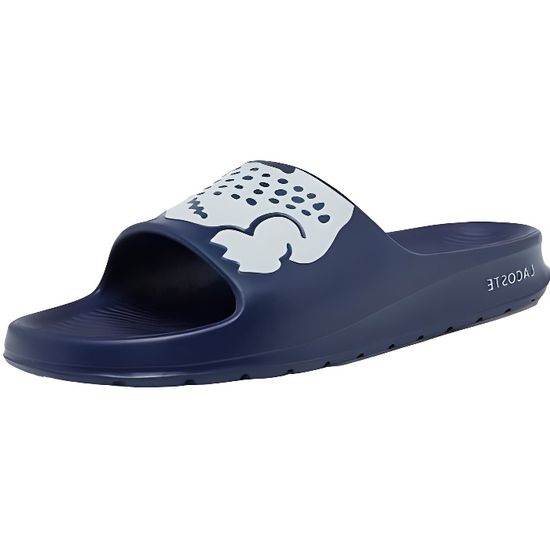 Claquette lacoste bleu marine hot sale