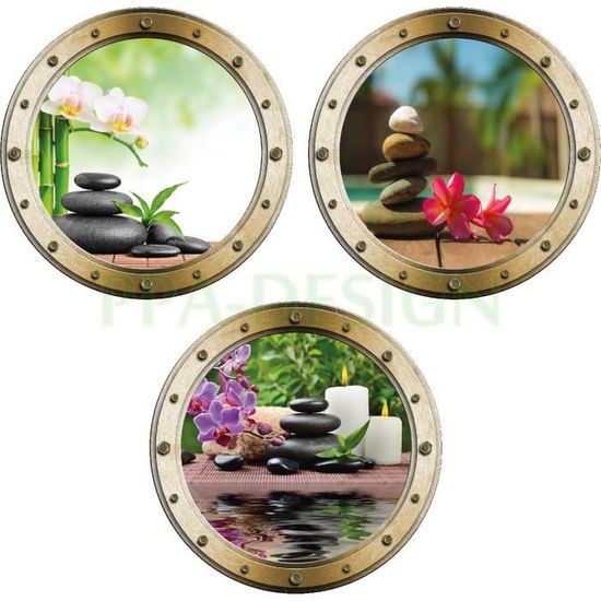 Sticker Hublot Enfant Trompe L'oeil Poisson - Art Déco Stickers