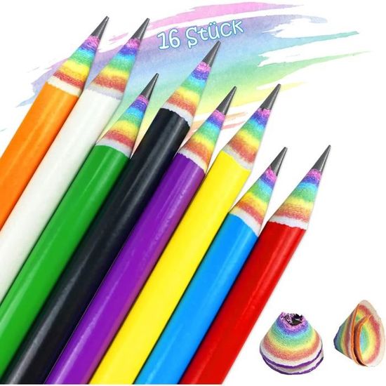 THE TWIDDLERS 36 Crayons Pousse-Mines Arc-en-Ciel, Crayons de Couleur