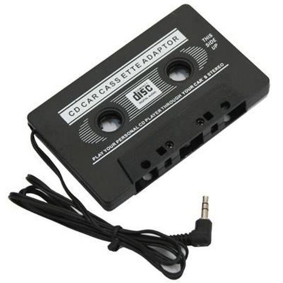Adaptateur de cassette de voiture - Noir par Master Cables