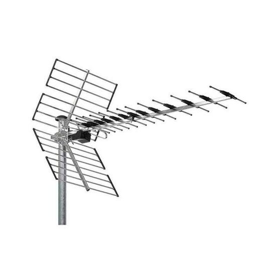 Antenne terrestre râteau aluminium TNT UHF DVB-T WISI EZ 457