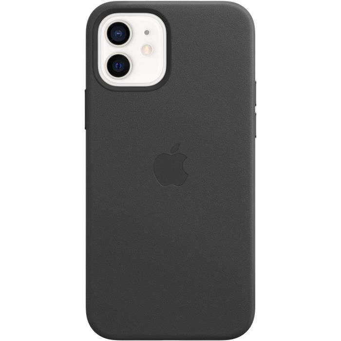 APPLE iPhone 12 - 12 Pro Coque en cuir avec MagSafe - Noir