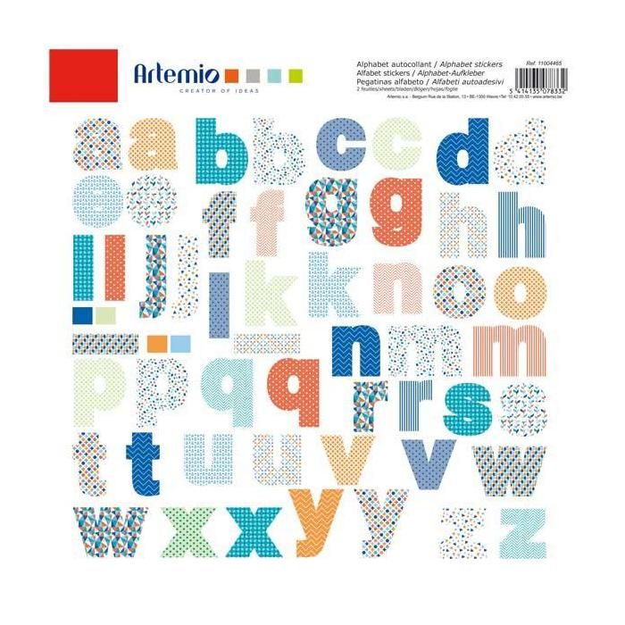 Alphabet autocollant couleurs