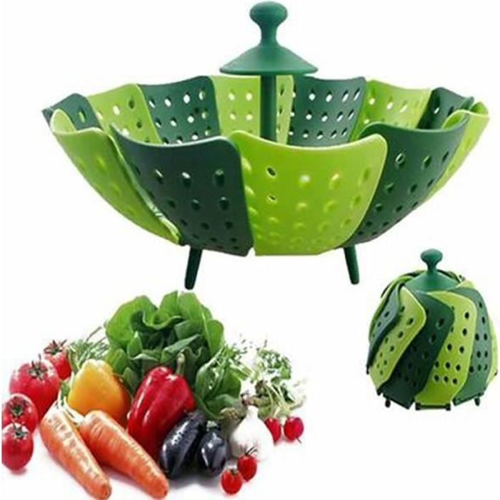 panier de fruits et légumes aliments silicone vapeur steamer plastique sac de cuisson sac vapeur