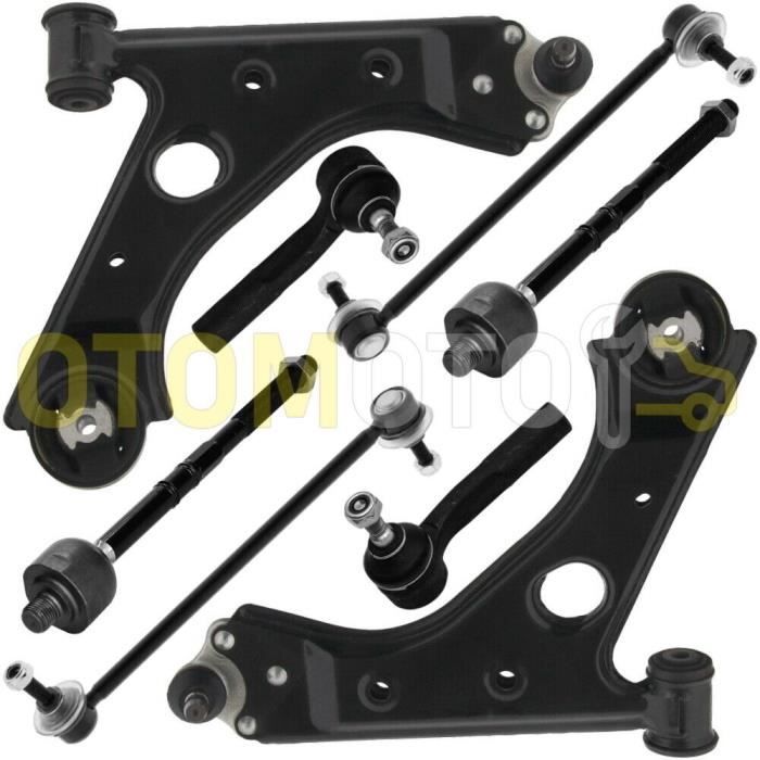 Kit bras de suspension avant compatible CITROEN NEMO composé de 8 pièces