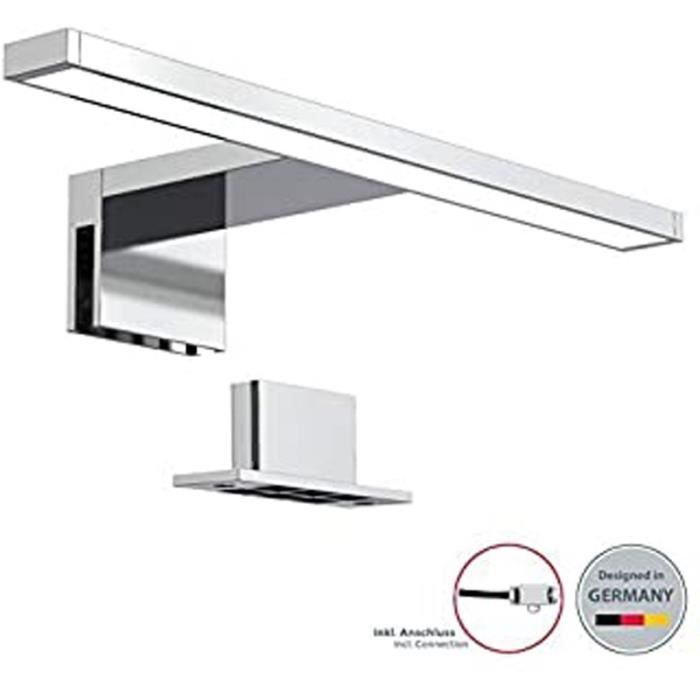 B.K. Licht Lampe Miroir Led, Lampe Armoire, Applique Salle De Bain, Lumière Blanche Neutre 4000 Kelvin, 5W, 650Lm, Ip44, Largeur 300