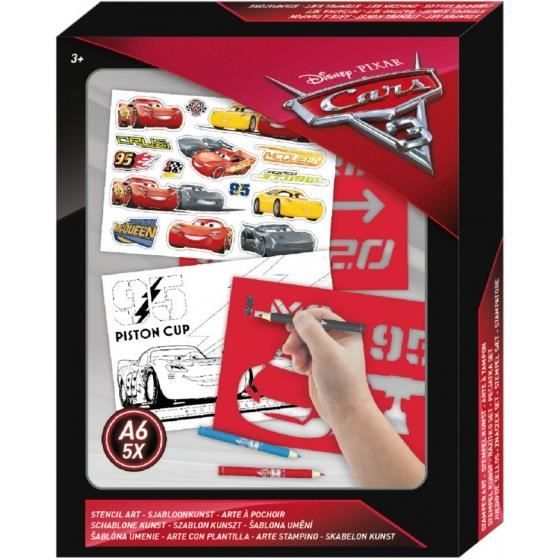 Disney Cars 3 TRA pochoir