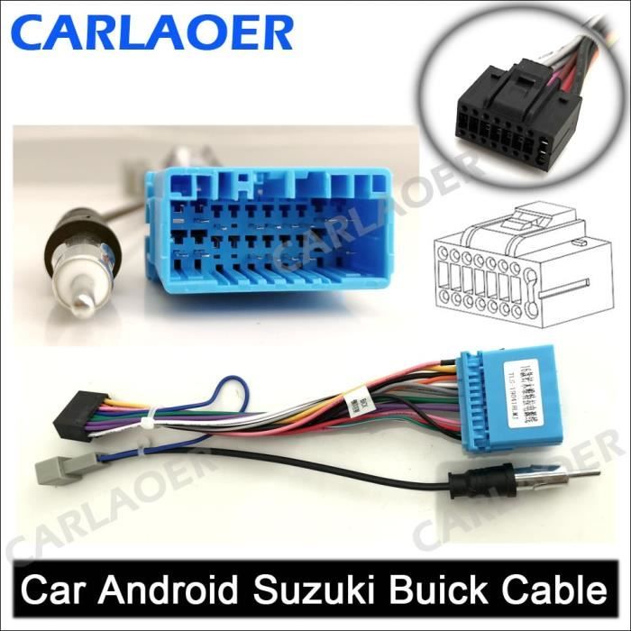 Pièces Auto,Câble autoradio 2 din pour voiture, Android, compatible avec l'extérieur, pour Suzuki, Buick, - Type SUZUKI BUICK