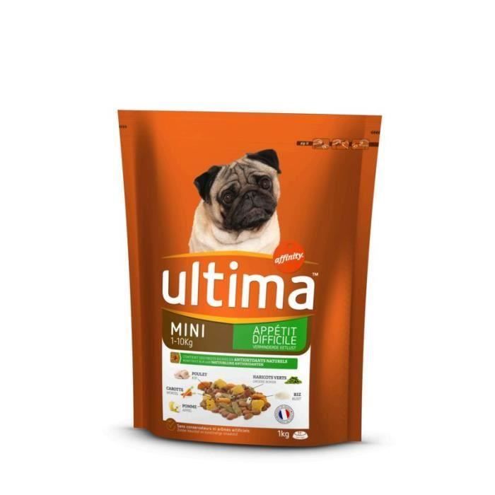 ULTIMA Croquettes complètes au poulet - Pour chien - 1 kg (Lot de 3)