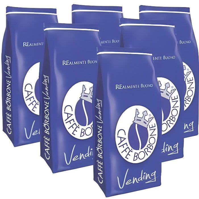 Caffè Borbone - Grains Mélange bleu Paquet de 6 kg
