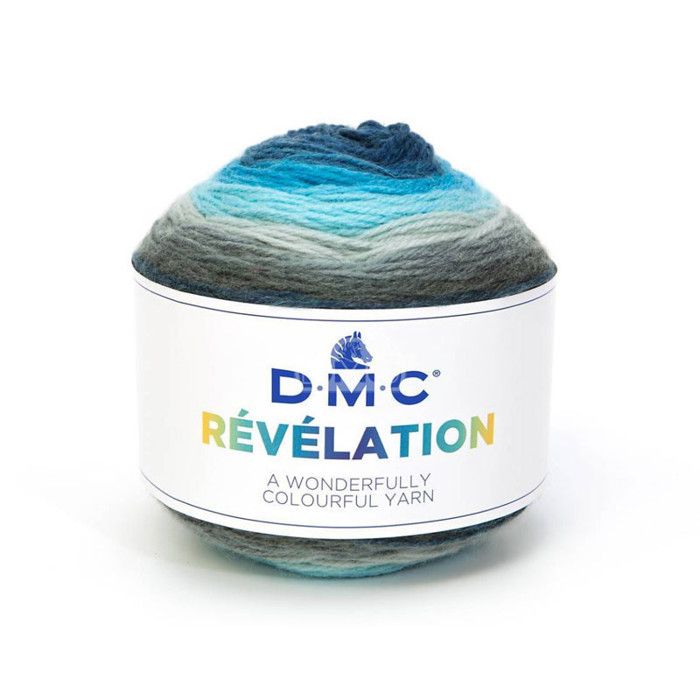 Laine Révélation Multicolore DMC - 150 g Laine Multicolore Révélation, de DMC :Coloris Glacier 204Matière : 20% laine 80% acrylique