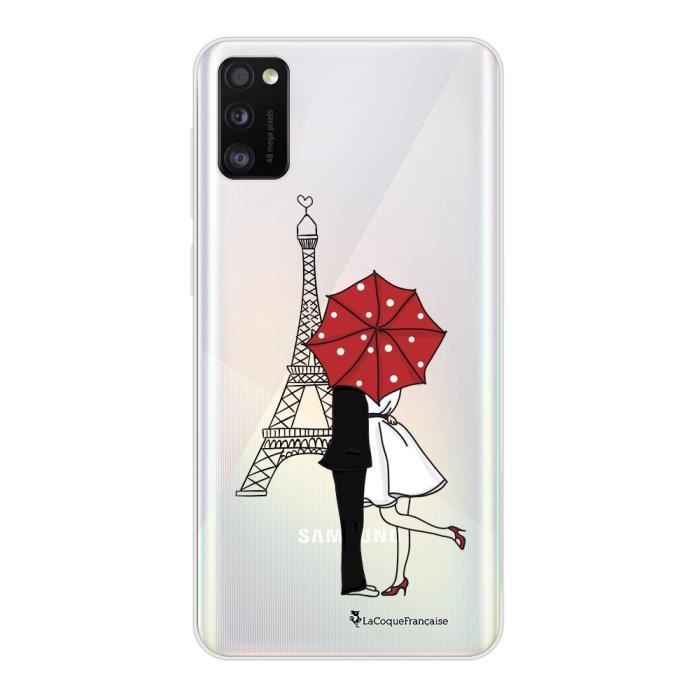 Coque Samsung Galaxy A41 360 intégrale transparente Amour à Paris Ecriture Tendance Design La Coque Francaise.