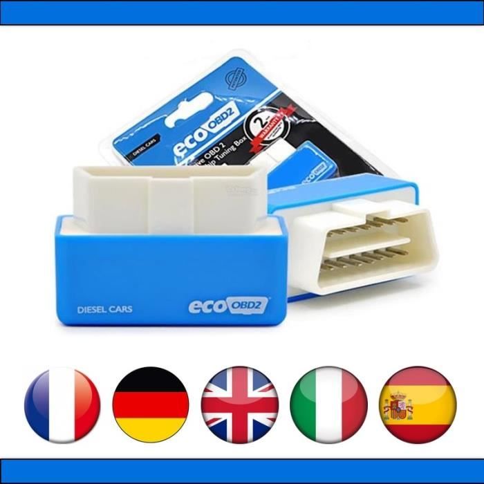 ECO+ OBD2 pour véhicule DIESEL - Programmation auto - Interface Plug & Drive