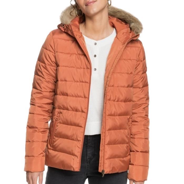Doudoune Marron Femme Roxy Rock Peak