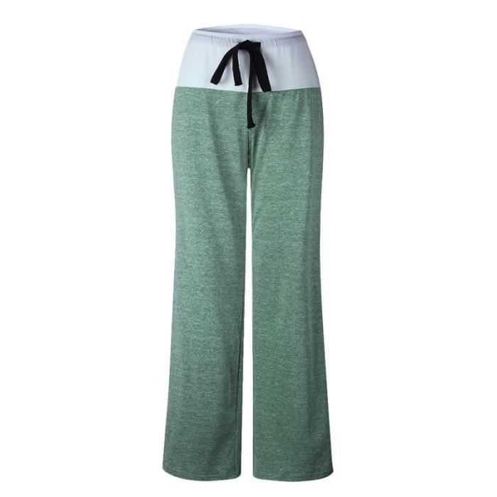 Pantalon de yoga à la mode de sport long ample à séchage rapide pour femme Lady (taille XXXL, SURVETEMENT - JOGGING DE SPORT