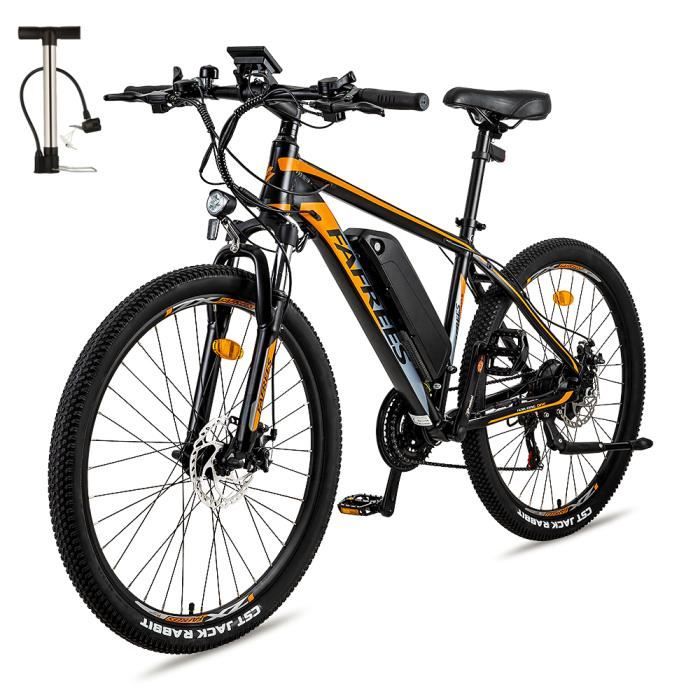 Vélo électrique 26'' FAFREES HAILONG-ONE 350W 25 km/h 10Ah 21 Vitesses Noir-Orange