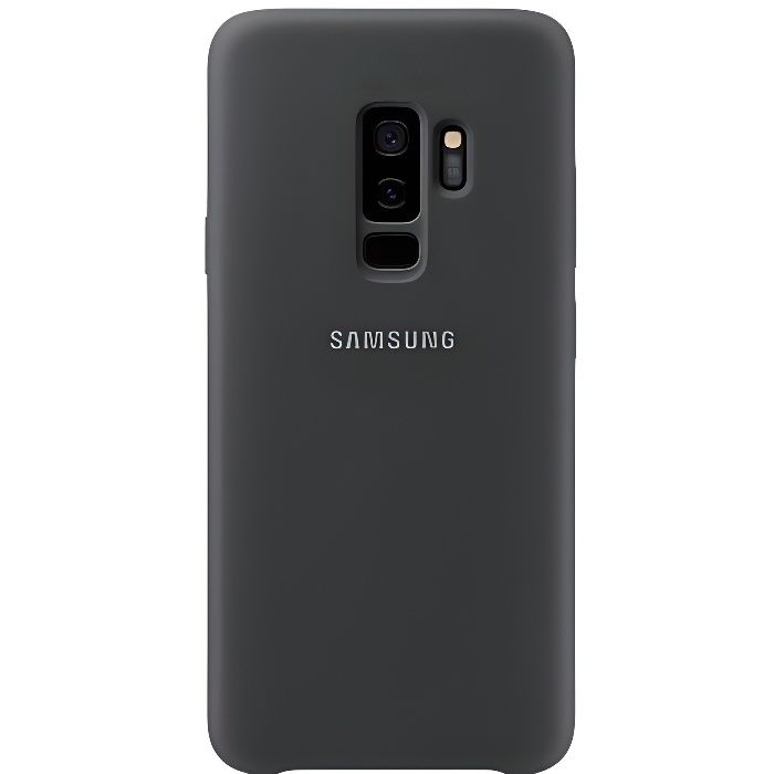 Samsung Coque Silicone S9 plus - Noir