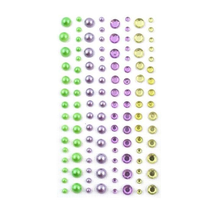 TOGA 120 Strass Et Perles Violet & Vert