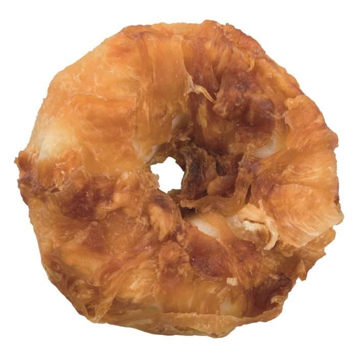 TRIXIE Anneau à mâcher Denta Fun au poulet 2 pièces - Ø6cm - 110g - Pour chien