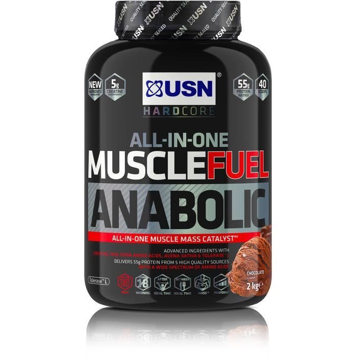 USN Prise de masse Muscle Fuel Anabolic - Chocolat - 2 kg