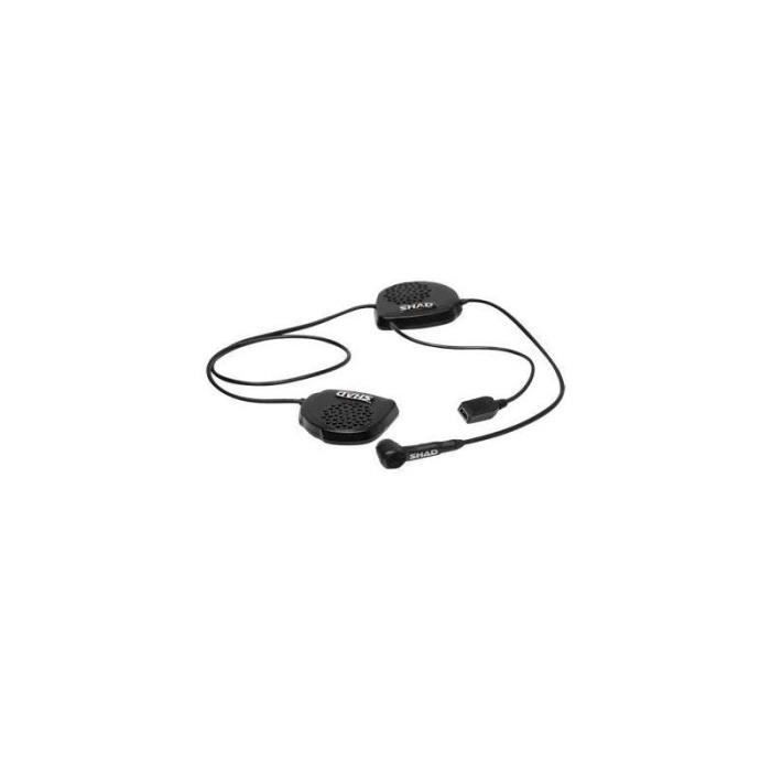 KIT MAINS-LIBRES SHAD BLUETOOTH BC 22 ADAPTABLE CASQUE INTEGRAL - 2 ECOUTEURS
