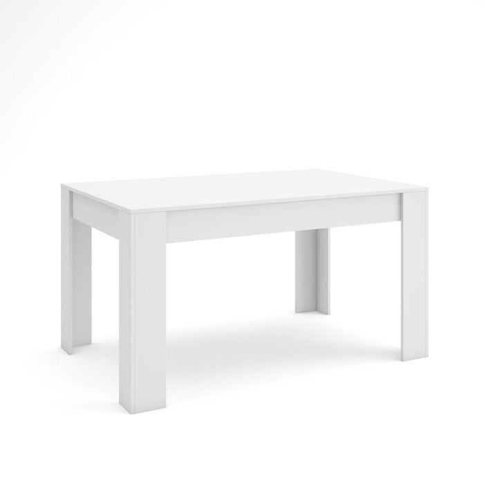 Table à manger Meuble Salle à Manger 140x90x76 cm Pour 6 personnes Blanc RF3652 Table à manger Meuble Salle à Manger 140x90x76 cm Pour 6 personnes Blanc RF3652