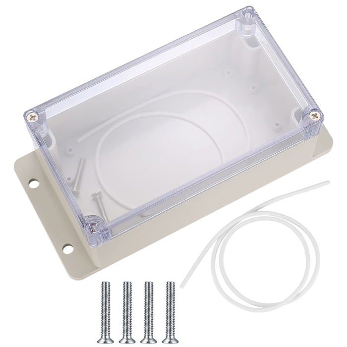 4 Boîtes De Jonction, IP67 Boîte De Dérivation Blanche étanche, Boîte De Distribution Apparente, Boîtier électronique Avec 16 Presse-étoupes, Plaques De Sécurité, Scie Cloche 16 Mm, Tournevis