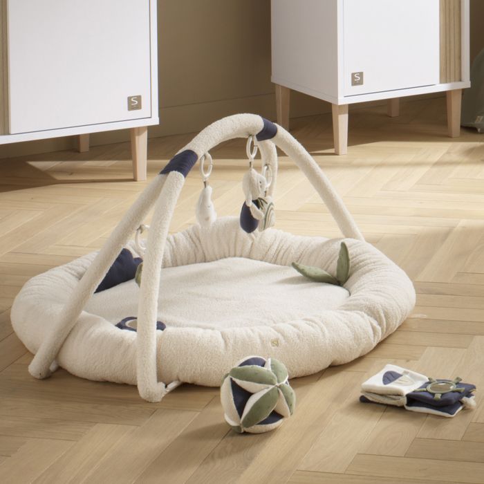 Tapis déveil rond en bouclette coton bio - PETIT NUAGE