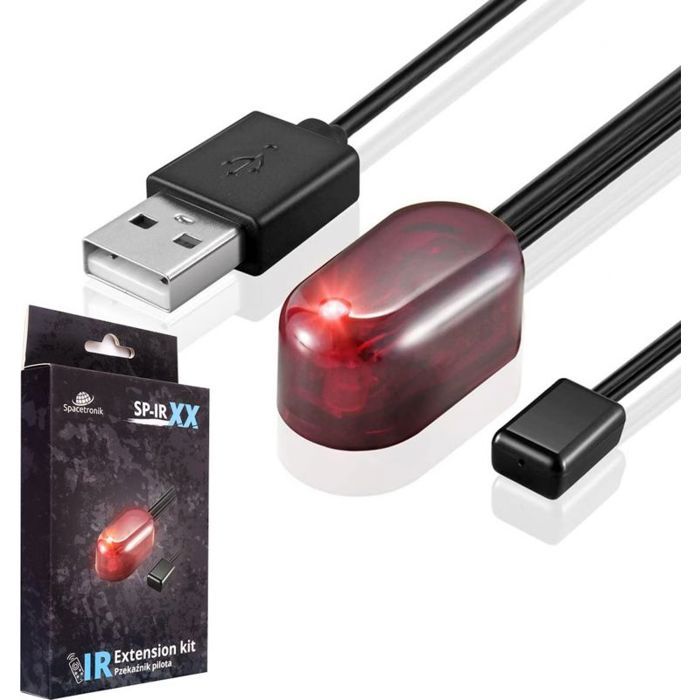 Spacetronik - SP-IR02 - Système de transmission de signal AV IR Extender armoire télécommande relais
