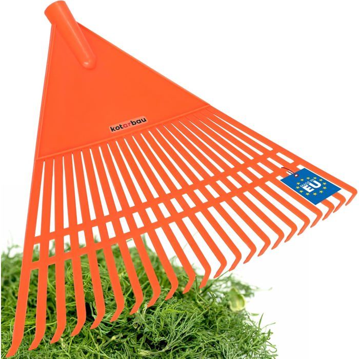 KOTARBAU Râteau Robuste 610 mm 18 Dents avec Manche Râteau à Feuilles KOTARBAU Râteau Robuste 610 mm 18 Dents avec Manche Râteau à Feuilles