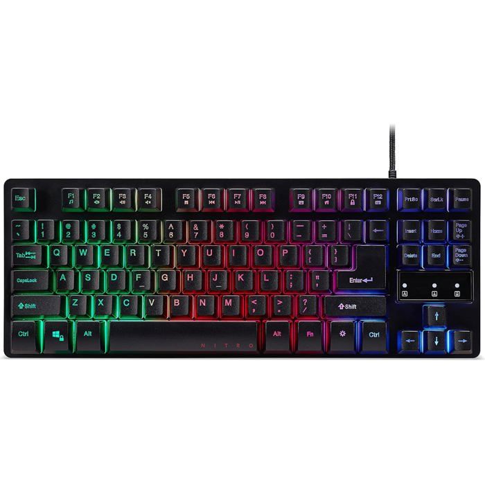 Clavier Gaming Acer Nitro TKL 80% À Membrane USB