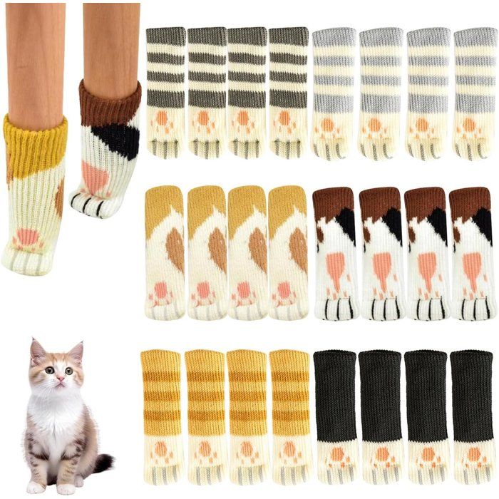 24 pièces - Chaussettes pour meubles - Protections pour pieds de chaise - Protections de sol - Chaussettes pour pieds de chaise