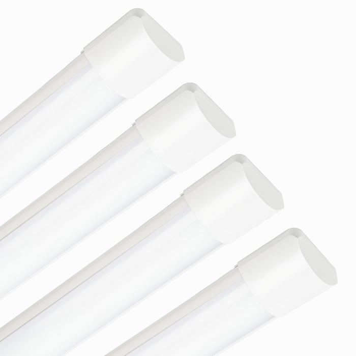 Lot de 4 Reglette LED 150cm Neon LED 48W 5350lm Blanc Froid 6500K Tubes Lumineux pour garage entrepôt parking bu TUBE LUMINEUX