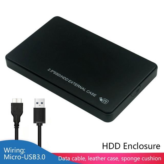 Boîtier De Disque Dur SSD 3.5 Pouces, USB 2.0 Vers SATA, Boîtier De Disque Dur Externe 480Mbps