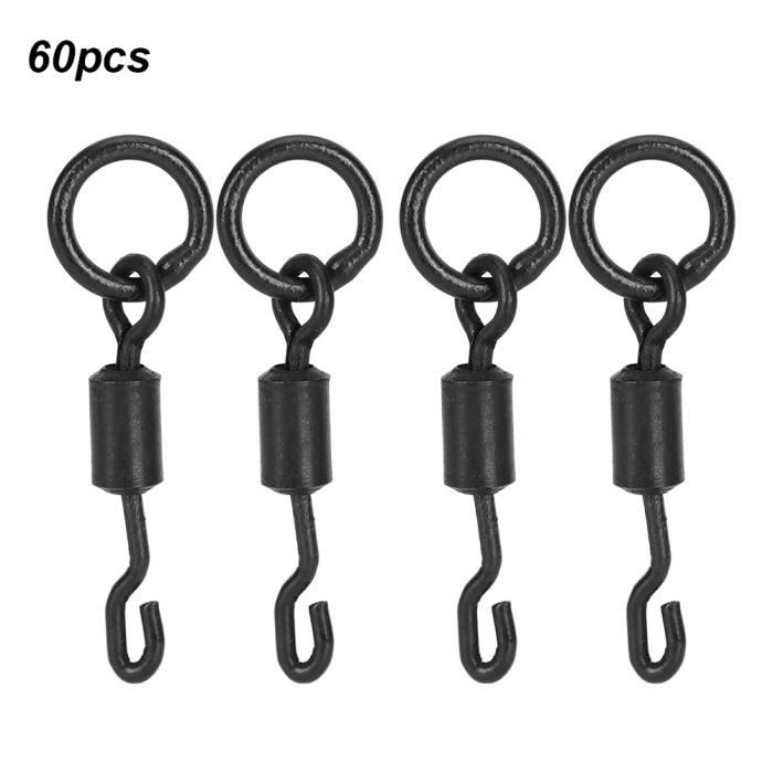 DHWEKU 60 Pcs Emerillon Baril de Pêche, Agrafes de Pêche, Haricot Espace de Pêche, Connecteurs de Flotteur de Pêche en Acier Inoxydable, Accessoires de Pêche, 3 Tailles DHWEKU 60 Pcs Emerillon Baril de Pêche, Agrafes de Pêche, Haricot Espace de Pêche, Connecteurs de Flotteur de Pêche en Acier Inoxydable, Accessoires de Pêche, 3 Tailles