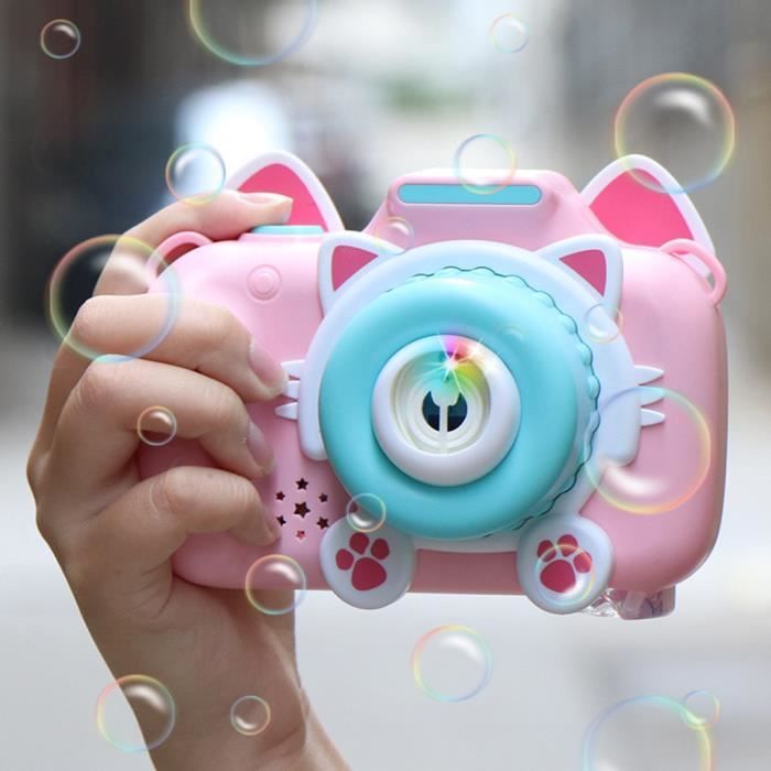 Machine à Bulles Rechargeable Pour Enfants - 22000+ Bulles/Min Avec Musique Et Lumières - Jouet Extérieur