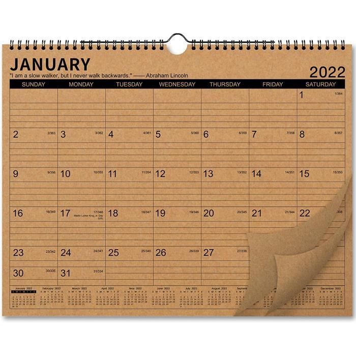 Calendrier Bambou 2023 Calendrier 2022 - 18 Calendrier Mural Mensuel Avec Papier Kraft Épais 37 X  29 Cm Janvier 2022 - Juin 2023 Reliure À Deux Fils [282] - Cdiscount  Beaux-Arts Et Loisirs Créatifs