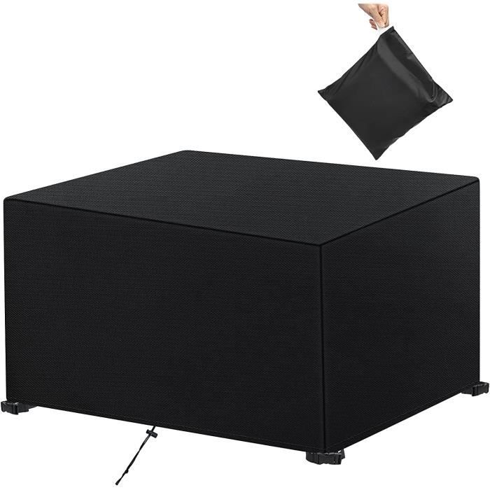 Housse Table De Jardin 120x80x80cm Noir 420D Oxford