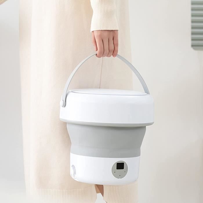 Machine à Laver Portable Pliable 20L YZMJXNYY - Pour Voyage, Camping, Appartement - Lavage Et Sèchage