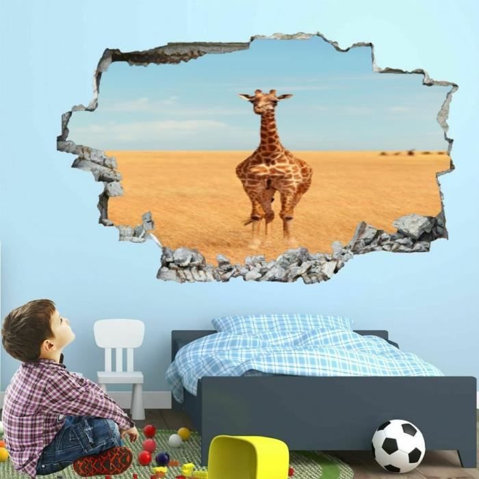 Autocollant Mural 3D Porte Graffiti - 77x200 Cm - Déco Amovible Pour Chambre, Salon Ou Bureau
