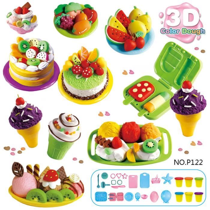 Jouer A La Pate Moule Ensemble Creme Glacee Sucette Glacee Gateau Pate Molle Pate A Modeler Enfants Jouet Cadeau Ksa3523 Achat Vente Jeu De Pate A Modeler Cdiscount