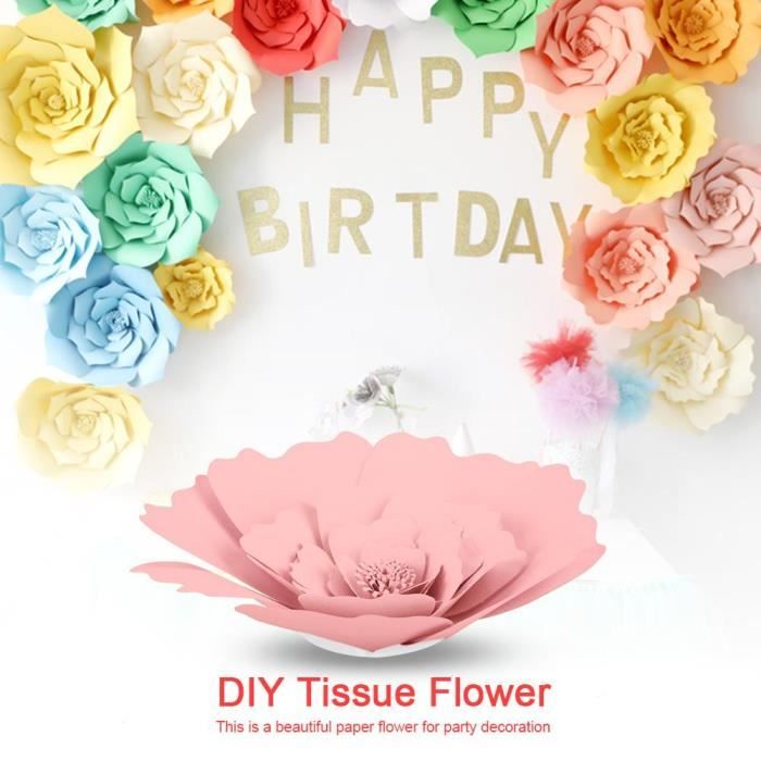 1pcs Fleur En Papier Pour Fete Mariage Anniversaire Decoration Bricolage Rose Clair Cdiscount Maison 1pcs Fleur En Papier Pour Fete Mariage Anniversaire Decoration Bricolage Rose Clair Cdiscount Maison