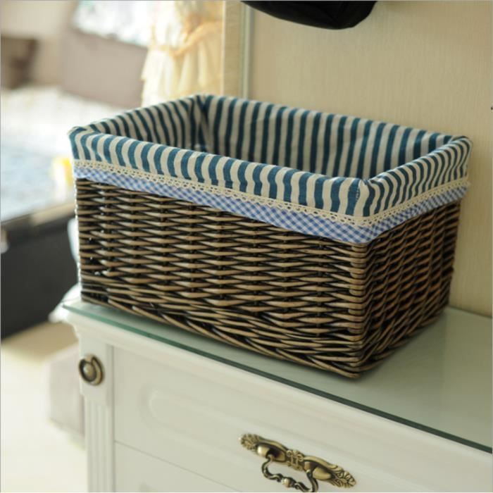 Panier D Osier Rangement Meubles De Bureau Etagere Salle De Bain