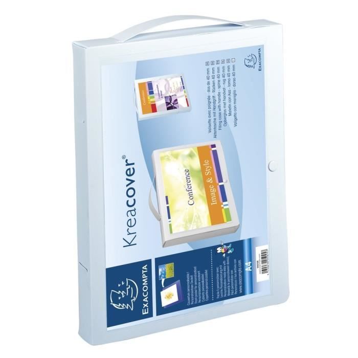 Exacompta - Réf. 59500E - Carton de 10 chemises à élastiques pour grand