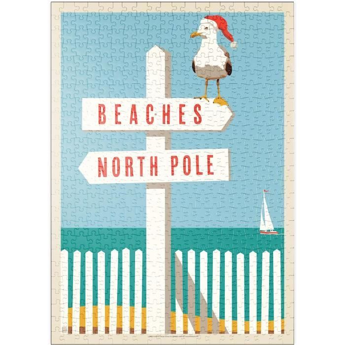Puzzle MyPuzzle 500 Pièces – Affiche Vintage Nice (48x34 Cm) Anderson Design Group, Made In Germany, Qualité Premium